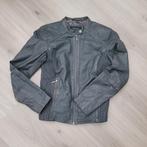 Bikerjas leer, Kleding | Dames, Jassen | Zomer, Grijs, Maat 34 (XS) of kleiner, Ophalen of Verzenden, Zo goed als nieuw