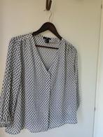 H&M blouse vhals, Kleding | Dames, H&M, Wit, Zo goed als nieuw, Lange mouw