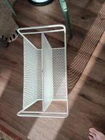 Lektuurbak - wit metaal, Ophalen, Zo goed als nieuw
