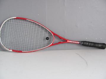 squash racket van DUNLOP EVO CARBON 179gr met goede bespanni beschikbaar voor biedingen