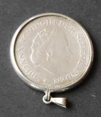 zilveren hanger van 10 gulden 1970 Nederland Herrijst, Overige voorstellingen, Ophalen of Verzenden, Zo goed als nieuw, Zilver