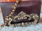 DOLCE&GABBANA tas met ketting origineel ZGAN roodbruin, G, Bruin, Schoudertasje, G