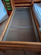 Grenen 1persoonsbed, verstelbare bodem (bieden toegestaan), 90 cm, Eenpersoons, Bruin, Ophalen of Verzenden