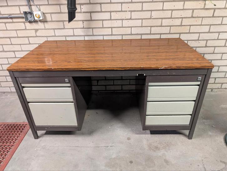 Industriële Werkbank / Bureau, Huis en Inrichting, Bureaus, Gebruikt, Bureau, Ophalen