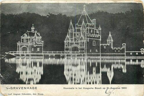 (388-449-015) Den Haag Illuminatie Haagsche Bosch 1903, Verzamelen, Ansichtkaarten | Nederland, Zuid-Holland, Verzenden