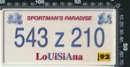 Sticker: Nummerbord - Louisiana, Ophalen of Verzenden, Zo goed als nieuw, Auto of Motor