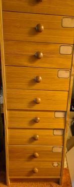 Ikea  9 ladenkast grenen jaren 80, Huis en Inrichting, Kasten | Ladekasten, Ophalen, Gebruikt, 5 laden of meer, Jaren 80