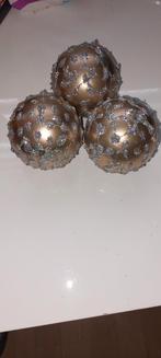 Leuke 6x bronze kerst ballen, Diversen, Kerst, Ophalen, Zo goed als nieuw