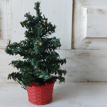 Kerstboompje vintage Retro 22 cm hoog  beschikbaar voor biedingen