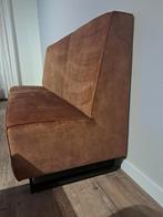 Bank 3 zits kleur: Cognac, Huis en Inrichting, Ophalen, Driepersoons, 75 tot 100 cm, Zo goed als nieuw