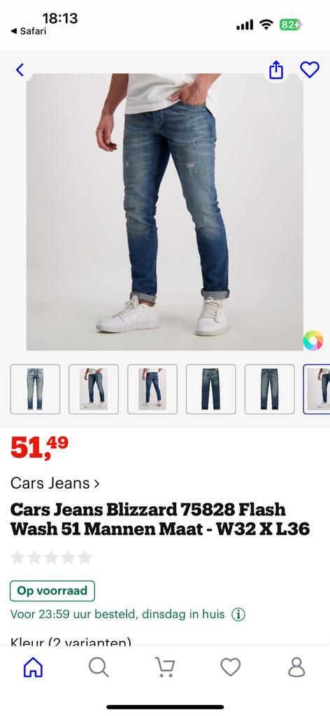 Cars jeans Blizzard slim fit 27-32, Kleding | Heren, Spijkerbroeken en Jeans, Ophalen of Verzenden