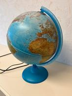 Wereldbol met Lamp - 28 cm Doorsnede, Ophalen of Verzenden, Verlicht, Zo goed als nieuw