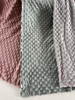 Minky stof grijs, oud groen of oud roze, Verzenden, 120 cm of meer, Katoen, Roze