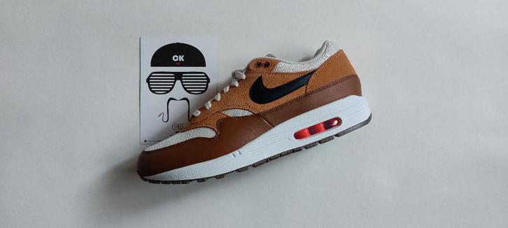 Nike Air Max 1 Essential British Tan (42.5,43,44,44.5,45), Kleding | Heren, Schoenen, Nieuw, Sneakers of Gympen, Overige kleuren