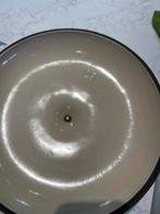 Le Creuset La Mama 29cm Zwart - Enzo Mari Design, Huis en Inrichting, Gietijzer, Ophalen of Verzenden, Zo goed als nieuw, Keramische plaat