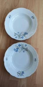 Vintage Kahla soepborden – porselein met blauw bloemmotief, Antiek en Kunst, Antiek | Porselein, Ophalen of Verzenden