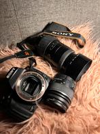 Sony DSLR-A230 + 2 lenzen – Complete set, Spiegelreflex, 10 Megapixel, Ophalen of Verzenden, Zo goed als nieuw