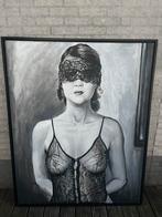 Blind date handgeschilderd., Ophalen, 125 cm of meer, Zo goed als nieuw, Schilderij