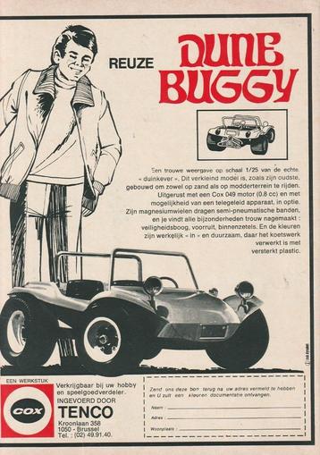 retro reclame 1971 Tenco speelgoed auto dune buggy beschikbaar voor biedingen