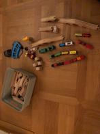Mooie verzameling houten rails, bruggen en treintjes!, Kinderen en Baby's, Speelgoed | Houten speelgoed, Ophalen of Verzenden