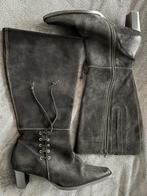 Bladelli zwarte leren/suede laarzen maat 42, Ophalen, Zo goed als nieuw, Zwart, Hoge laarzen