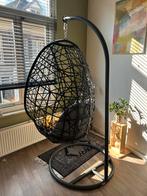 Hangstoel hang-ei, staande, goede staat Bois le Duc - Zwart, Tuin en Terras, Ophalen, Gebruikt, Metaal