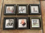 6 Londen miniatuurtjes 5.5*5.5 cm, Verzenden, Gebruikt