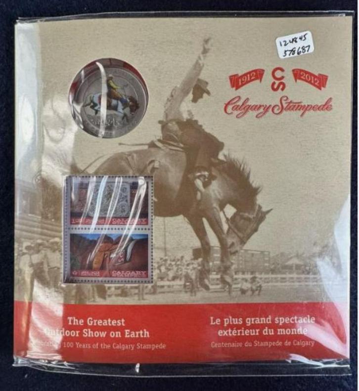 Canada - 25-cent Coloured Coin and Stamp Set 2012, Postzegels en Munten, Munten | Amerika, Setje, Noord-Amerika, Verzenden