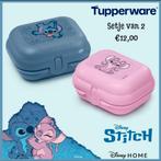 TUPPERWARE Lilo & Stitch clipdoosjes (2), Nieuw, Blauw, Ophalen of Verzenden