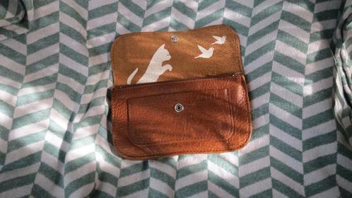 Keecie, leren portemonnee, cat chase medium, used look, Sieraden, Tassen en Uiterlijk, Portemonnees, Zo goed als nieuw, Overige merken