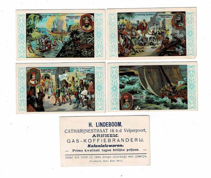 Oude reclame plaatjes van "Lindeboom", Verzamelen, Merken en Reclamevoorwerpen, Nieuw, Overige typen, Verzenden