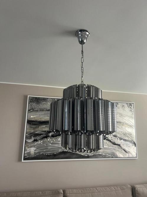 Kroonluchter, Huis en Inrichting, Lampen | Kroonluchters, Zo goed als nieuw, Glas, Ophalen of Verzenden