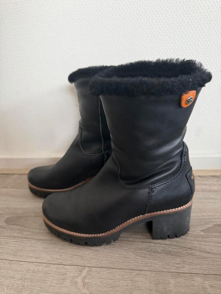 ZGAN Panama Jack leren Laarzen Waterdicht 37 met bontvoering, Kleding | Dames, Schoenen, Zo goed als nieuw, Lage of Enkellaarzen