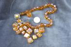 antieke Baltische barnstenen ketting, Ophalen of Verzenden, Overige materialen, Ketting