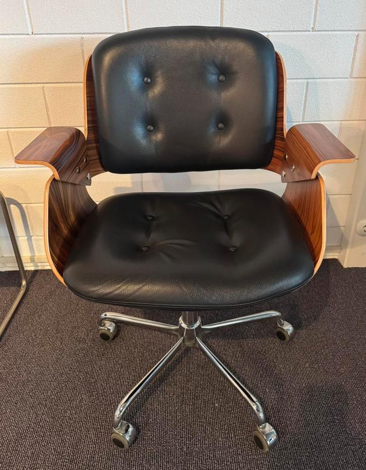 TECTA Bureau-stoel - type: D49 - Design Hans Könecke 1954, Huis en Inrichting, Bureaustoelen, Gebruikt, Bureaustoel, Zwart, Ophalen