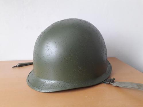 US m1 helm wo2 repro, Verzamelen, Militaria | Tweede Wereldoorlog, Landmacht, Helm of Baret, Amerika, Ophalen of Verzenden