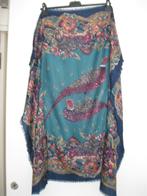 Sjaal sjaal blauw / rood / brons/ groen /wit vintage, Verzenden, Zo goed als nieuw, Maat 34 (XS) of kleiner, Sjaal