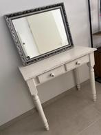 Kaptafel met spiegel, Huis en Inrichting, Tafels | Kaptafels, Ophalen, Gebruikt, 50 tot 100 cm, Hout