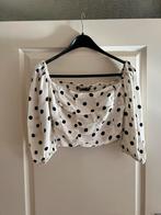 Nieuw! Polka dot crop top Zara maat M, Nieuw, Zara, Maat 38/40 (M), Lange mouw