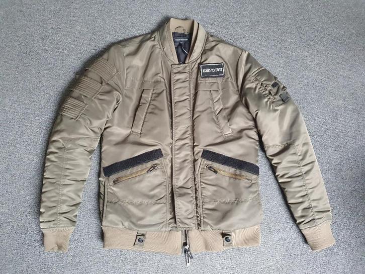 Ashes to Dust najaars/winterjas legergroen maat S ZGAN, Kleding | Heren, Jassen | Winter, Zo goed als nieuw, Maat 46 (S) of kleiner