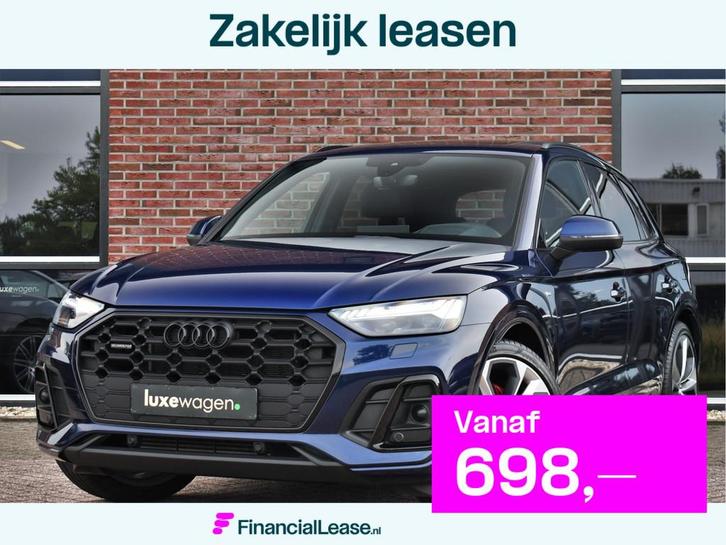 Audi Q5 55 TFSI e S-Edition Pano Luchtvering Trekh ACC HUD B, Auto's, Audi, Bedrijf, Lease, Financial lease, Q5, ABS, Achteruitrijcamera