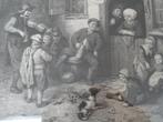 Steendruk Blinde vioolspeler bij huisje, Isaac van Ostade, Antiek en Kunst, Verzenden
