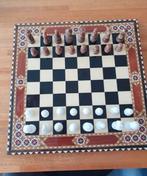 Marmeren schaakstukken, Hobby en Vrije tijd, Gezelschapsspellen | Bordspellen, Een of twee spelers, Ophalen of Verzenden, Gebruikt