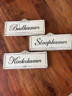 Aardewerk Deurbordjes - Set van 3, Antiek en Kunst, Ophalen