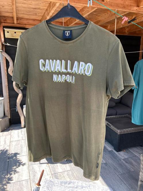 Cavallaro Napoli heren shirt L donkergroen, Kleding | Heren, T-shirts, Gedragen, Maat 52/54 (L), Groen, Ophalen of Verzenden