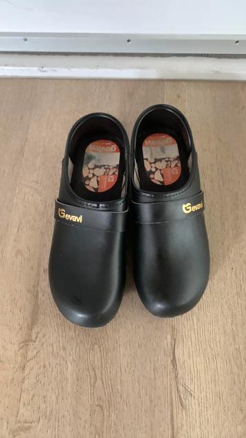 Gevavi Zwart Leren Klomschoenen maat 41als nieuw beschikbaar voor biedingen