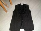 Mooie zwart vestje / top, met knoopsluiting, maat 42, merk F, Kleding | Dames, Ophalen of Verzenden, Zo goed als nieuw, Maat 42/44 (L)