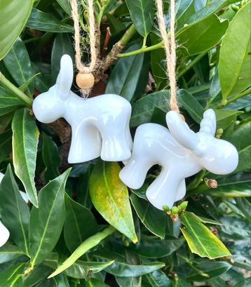 Porseleinen Eland 🫎 Kerstboom Figuurtjes beschikbaar voor biedingen