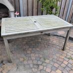 Houten tuintafel 150 x 90 cm zie omschrijving, Ophalen, Gebruikt, Rechthoekig, Hout