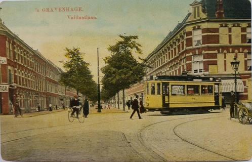 Mooie  briefkaart  De Vaillantlaan met tram in 's Gravenhage, Verzamelen, Ansichtkaarten | Nederland, Ongelopen, Zuid-Holland